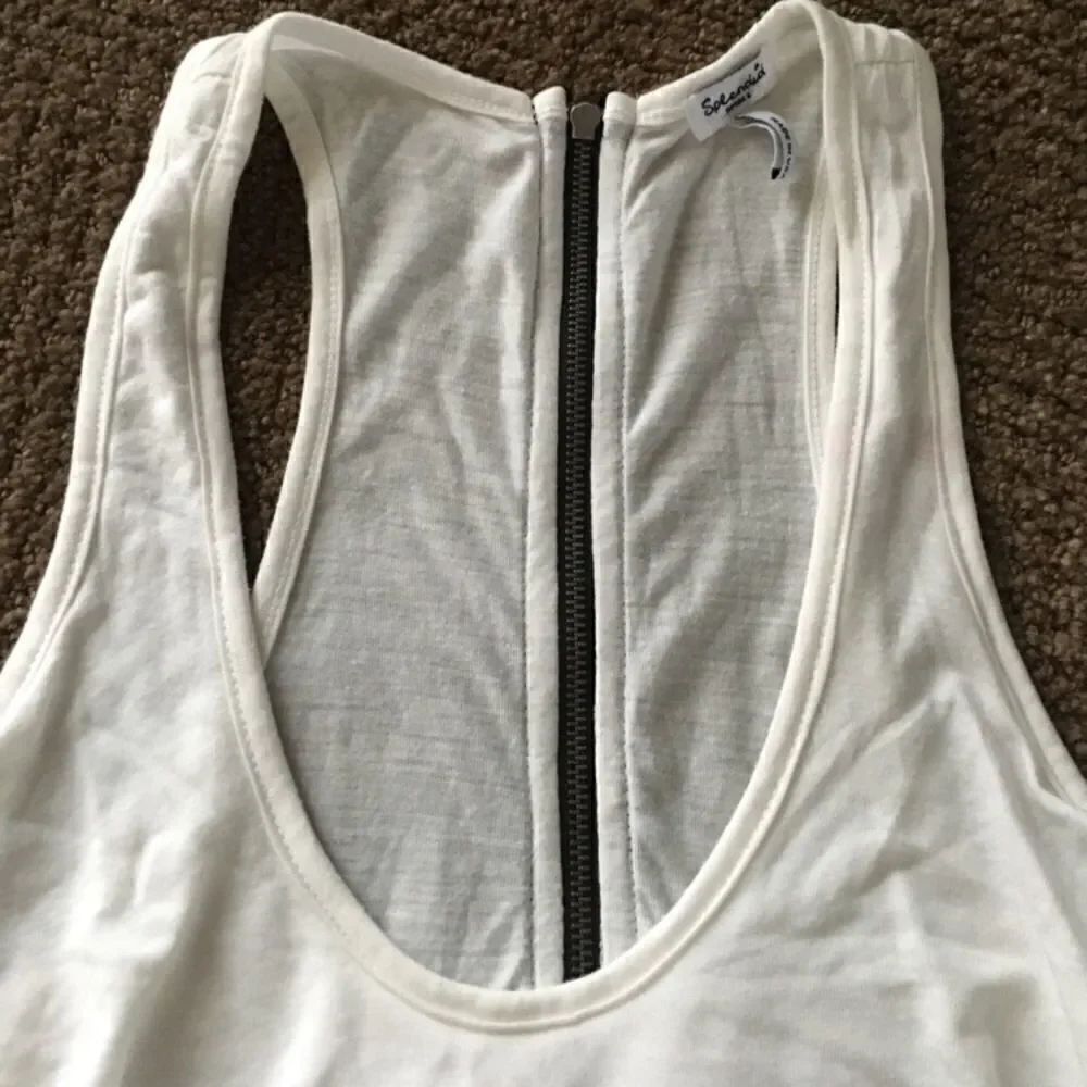 Splendid White Ruffle Tank Top - Picture 3 of 5